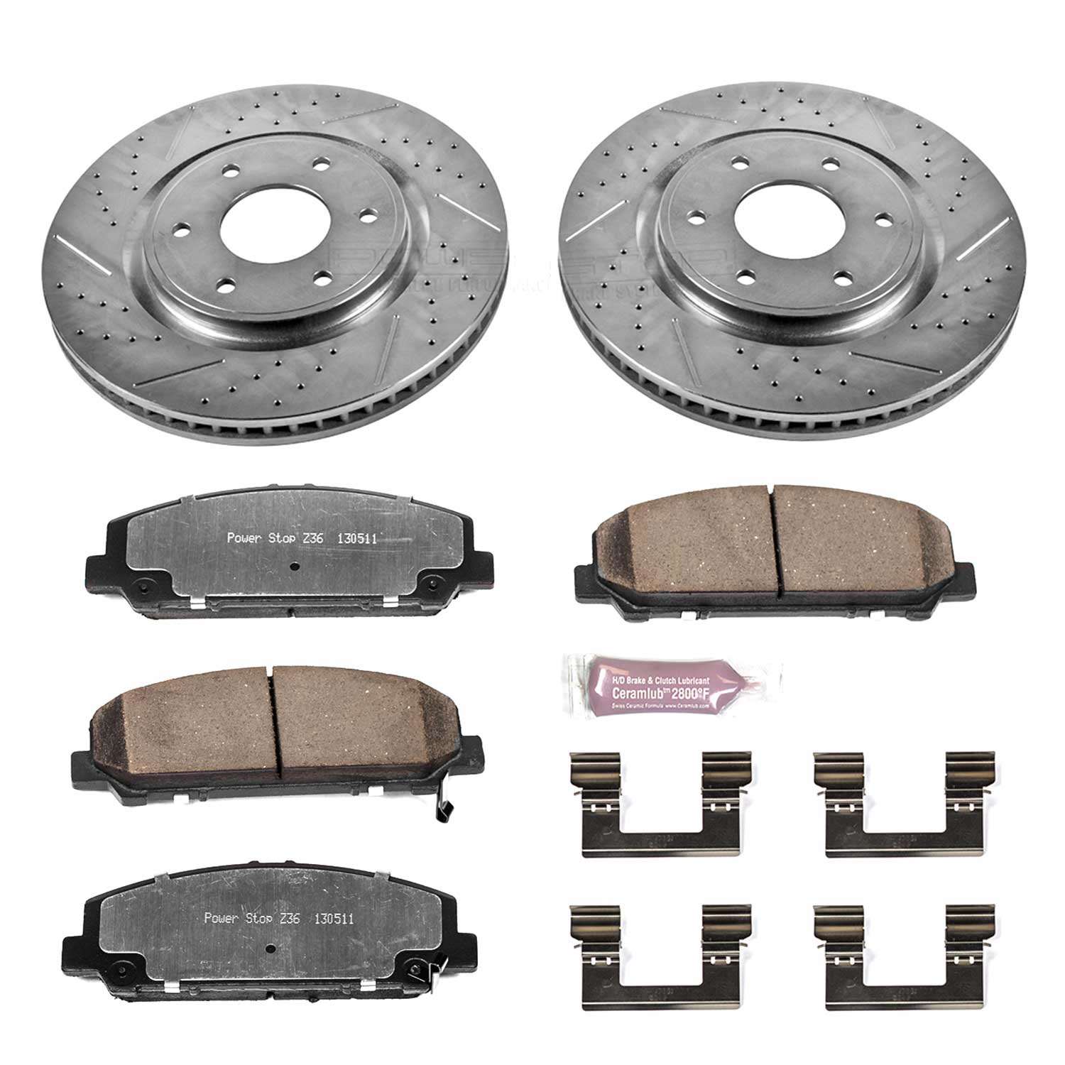 Power Stop K2909-36 Z36 Severe-Duty Truck And Tow 1-Click Brake Kit (Front) for 2006-2007 INFINITI QX56 product image