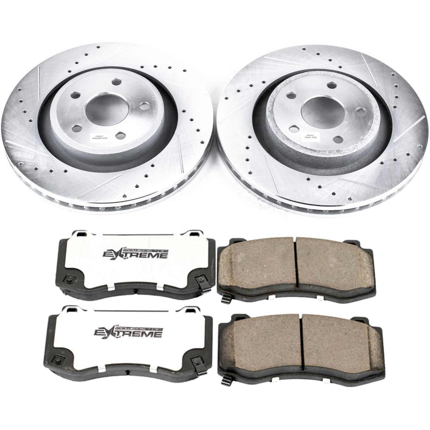Power Stop K2924-26 Z26 Extreme Street Warrior 1-Click Brake Kit (Front) for 2006-2010 Jeep Grand Cherokee SRT8 product image