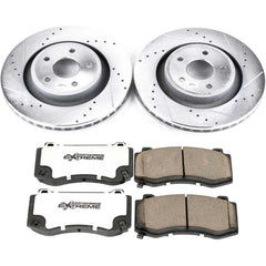 Power Stop K2924-26 Z26 Extreme Street Warrior 1-Click Brake Kit (Front) for 2006-2010 Jeep Grand Cherokee SRT8 product image