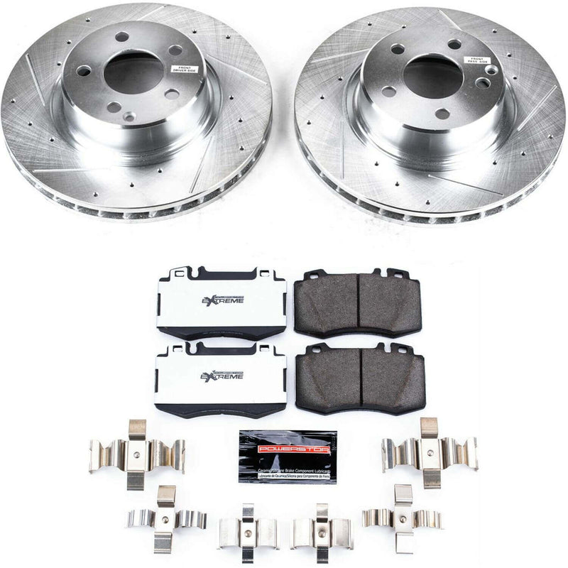 Power Stop K2932-26 Z26 Street Warrior 1-Click Front Brake Kit for 2002-2006 Mercedes-Benz CL500 product image