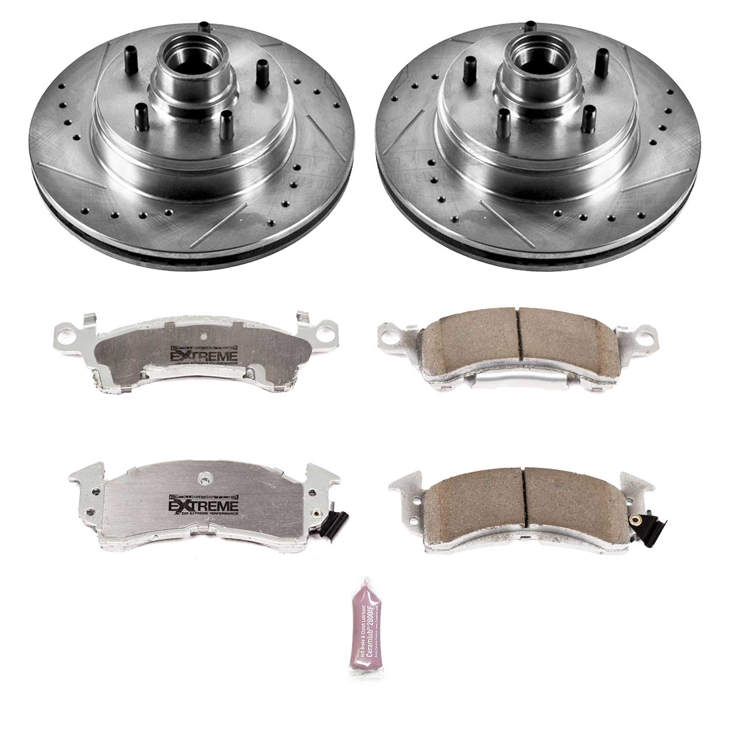 Power Stop K2936-26 Z26 Extreme Street Warrior 1-Click Brake Kit (Front) for 1991-1996 Buick Roadmaster product image