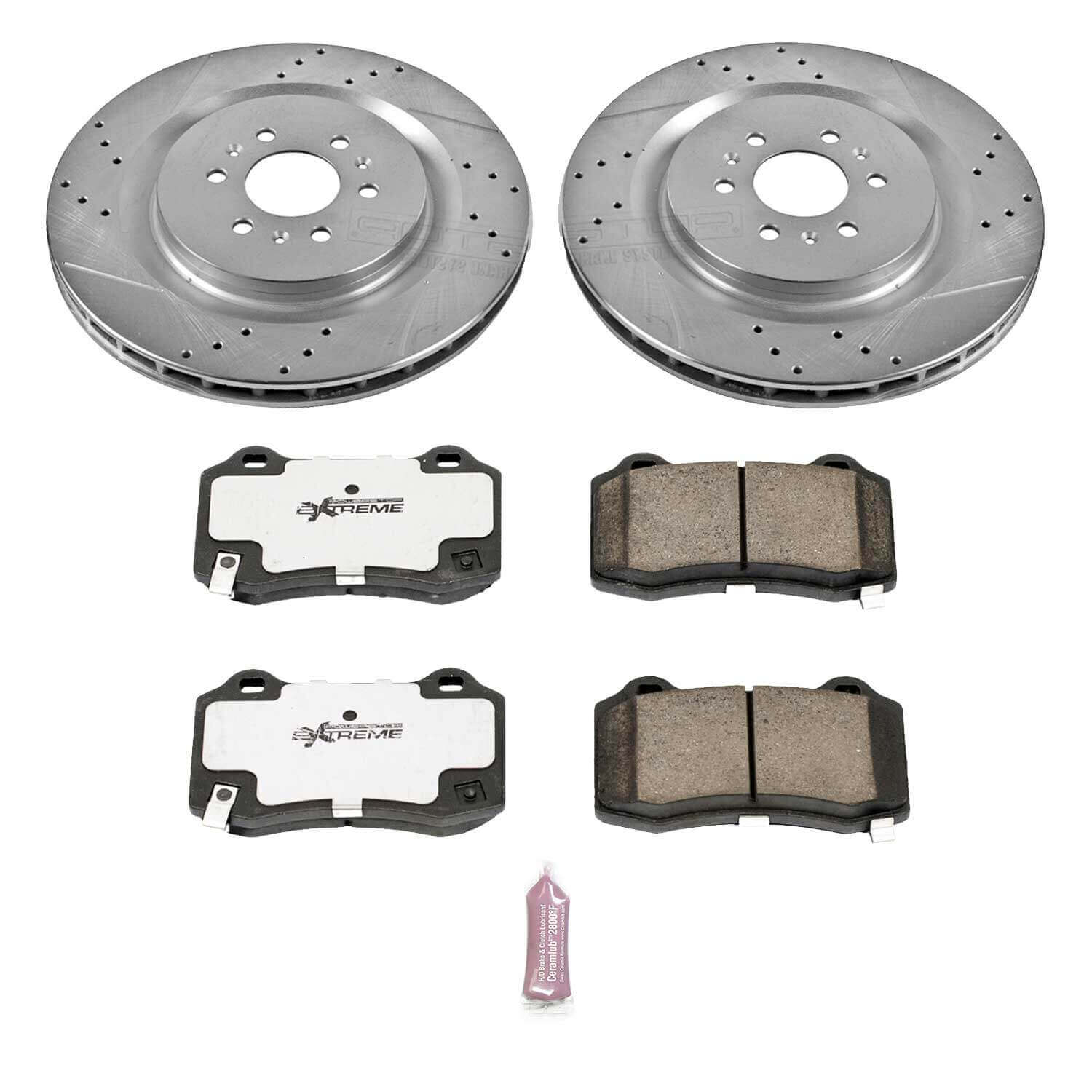 Power Stop K2945-26 Z26 Extreme Street Warrior 1-Click Brake Kit (Rear) for 2004-2011 Cadillac Cts V product image