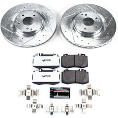 Power Stop K2950-26 Z26 Street Warrior 1-Click Front Brake Kit for 2003-2006 Mercedes-Benz C230 product image