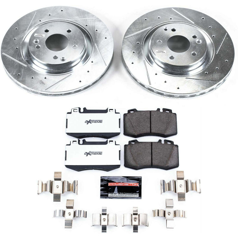 Power Stop K2950-26 Z26 Street Warrior 1-Click Front Brake Kit for 2003-2006 Mercedes-Benz C230 product image