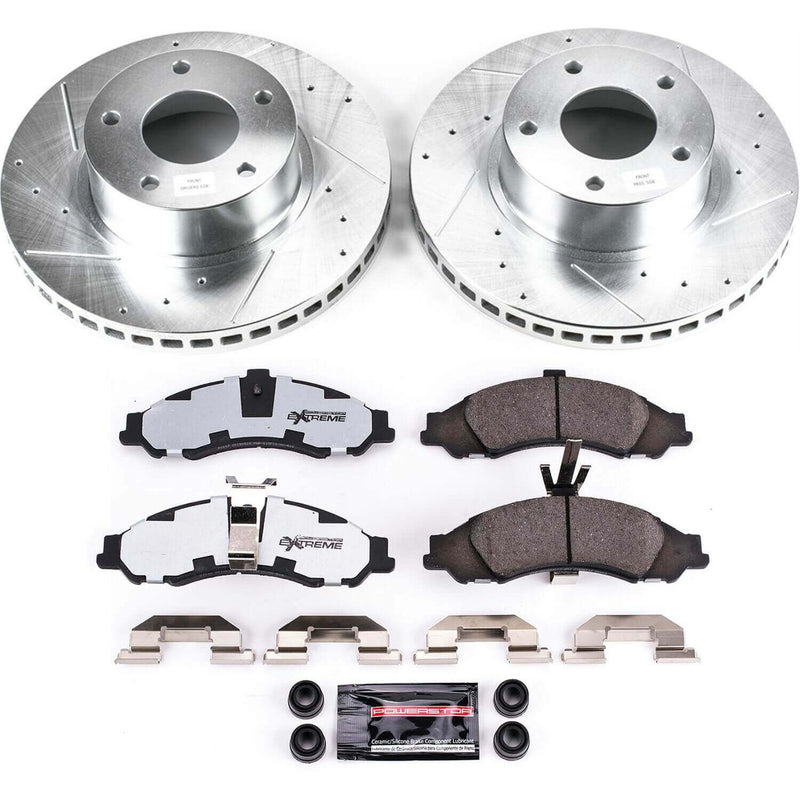 Power Stop K2965-26 Z26 Street Warrior 1-Click Front Brake Kit for 2004 Pontiac Gto product image