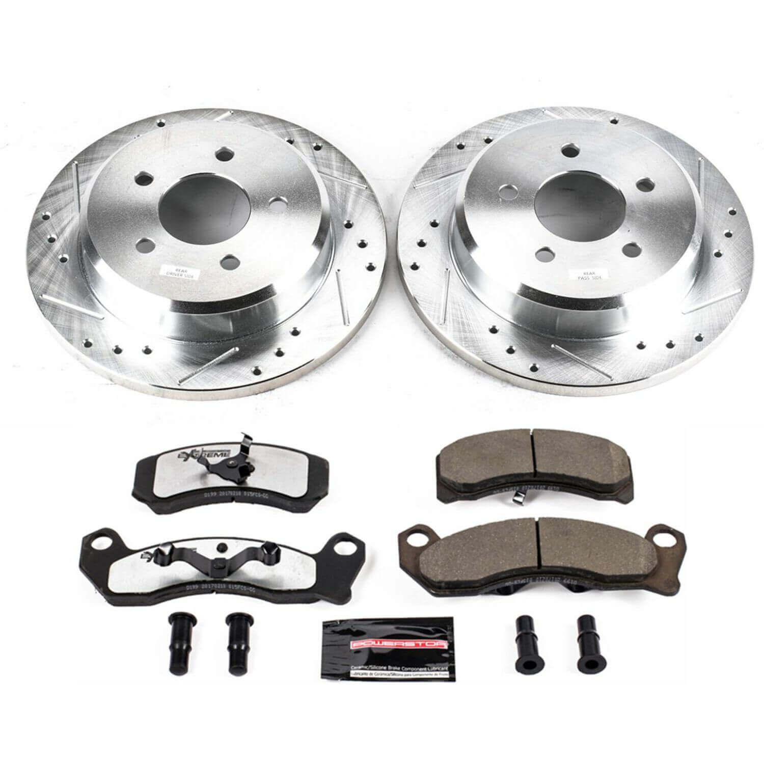 Power Stop K3021-26 Z26 Extreme Street Warrior 1-Click Brake Kit (Front) for 1993 Ford Mustang Svt Cobra Svt product image