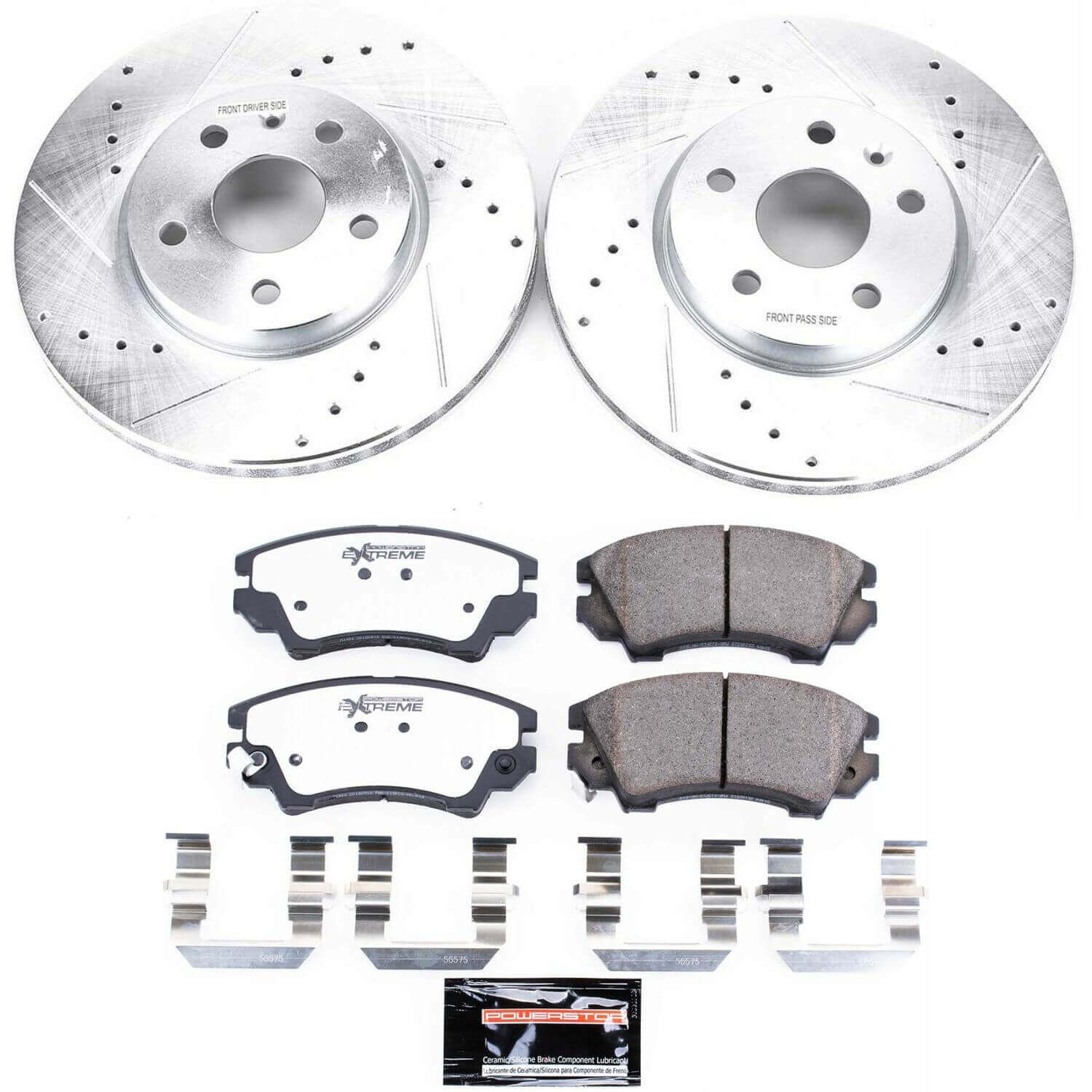 Power Stop K3031-26 Z26 Street Warrior 1-Click Front Brake Kit for 2010-2015 Chevrolet Camaro product image