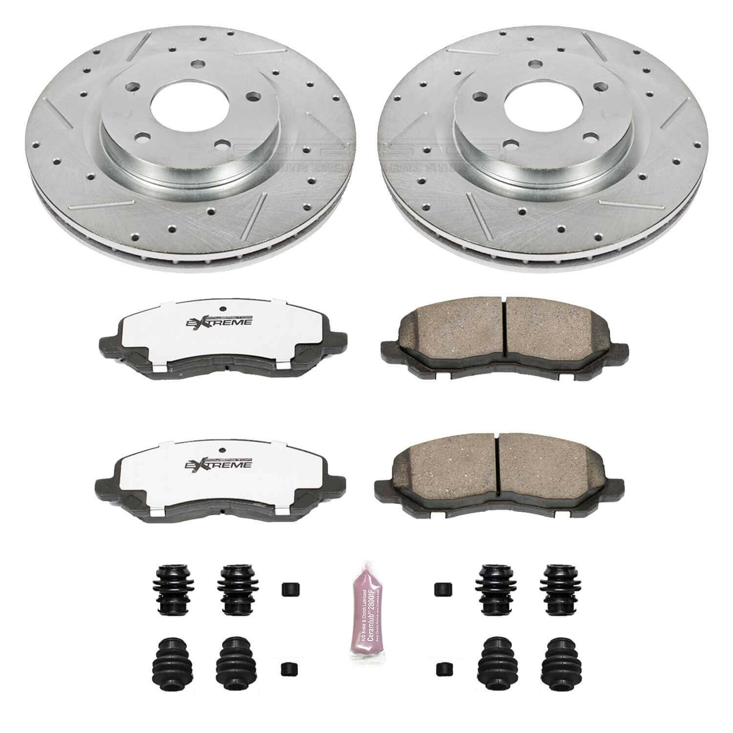 Power Stop K3032-26 Z26 Extreme Street Warrior 1-Click Brake Kit (Front) for 2007-2024 Chrysler 200 product image