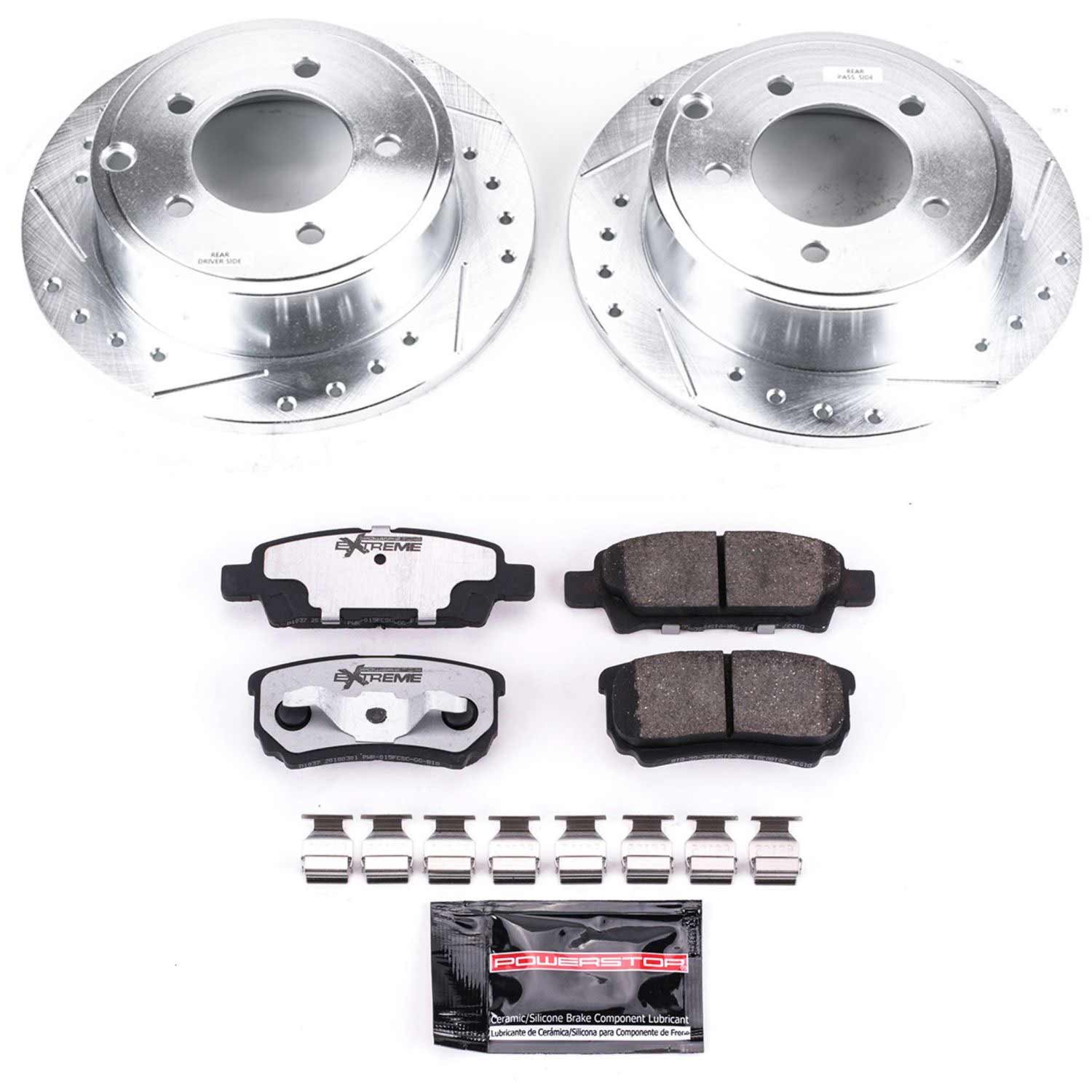 Power Stop K3033-26 Z26 Extreme Street Warrior 1-Click Brake Kit (Rear) for 2007-2017 Chrysler 200 product image