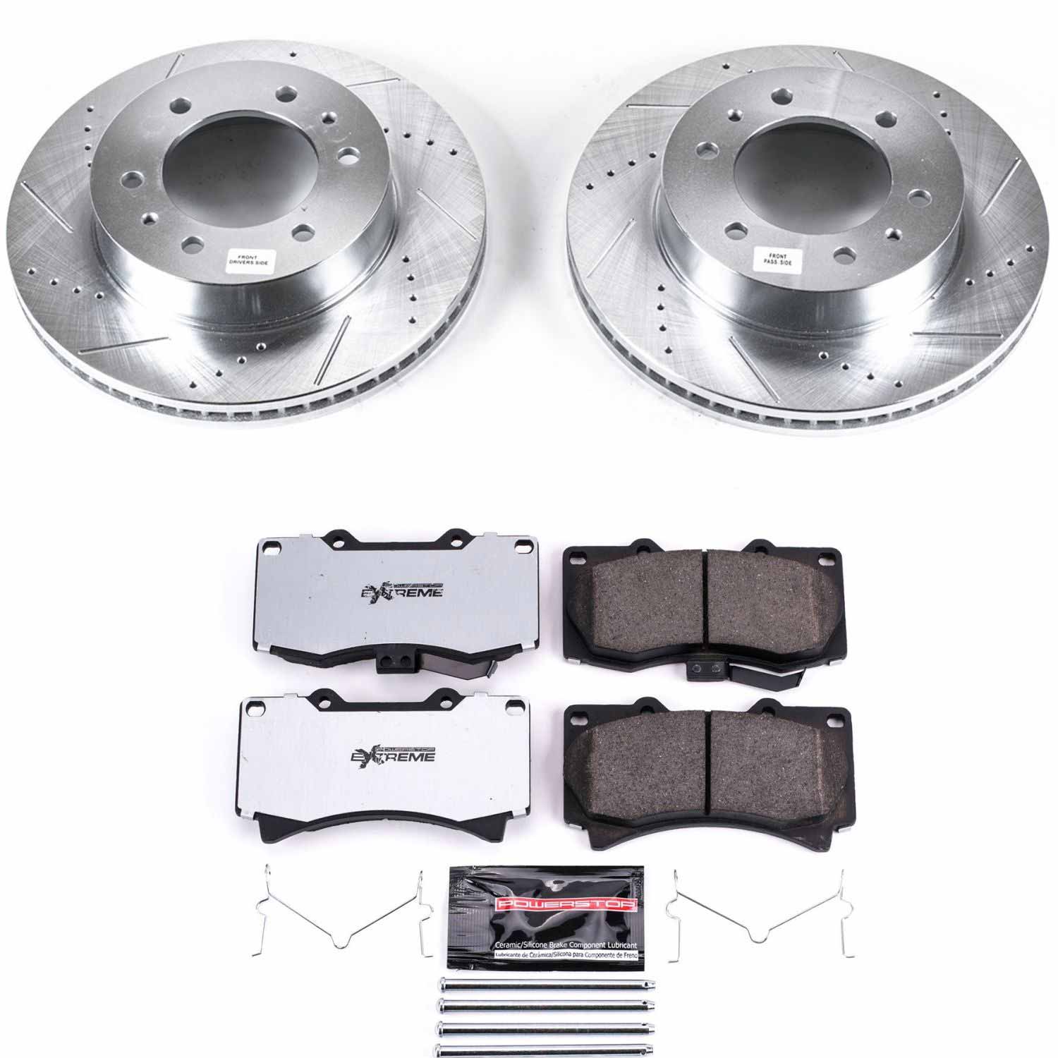 Power Stop K3035-36 Z36 Severe-Duty Truck And Tow 1-Click Front Brake Kit for 2006-2010 Hummer H3 product image