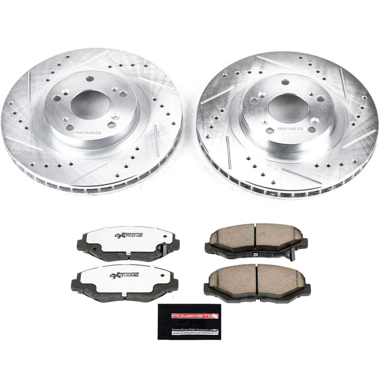 Power Stop K3055-26 Z26 Extreme Street Warrior 1-Click Brake Kit (Front) for 2005-2015 Acura Ilx product image