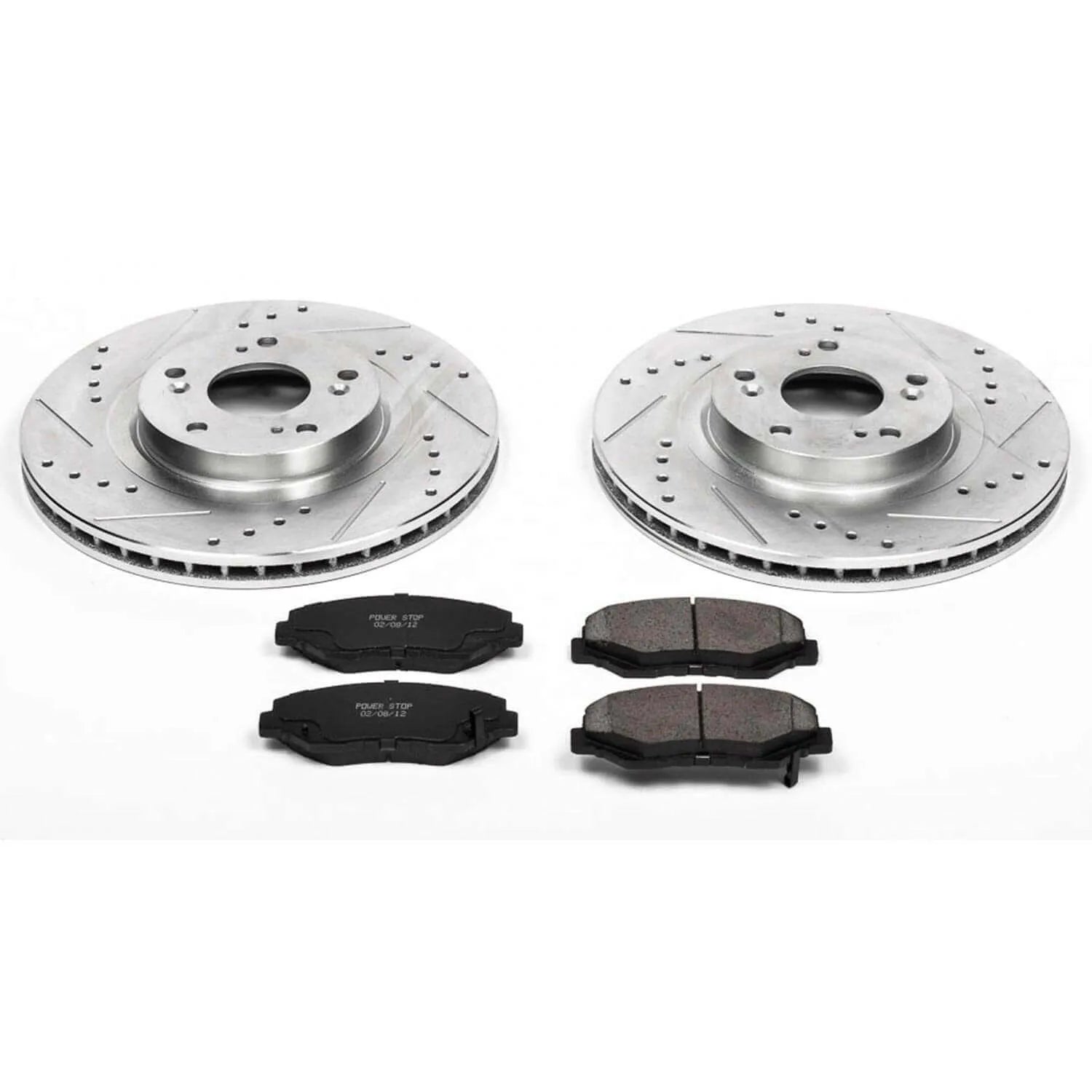 Power Stop K3055 - Z23 Evolution Sport Performance 1-Click Brake Kit With Hardware (Front)
