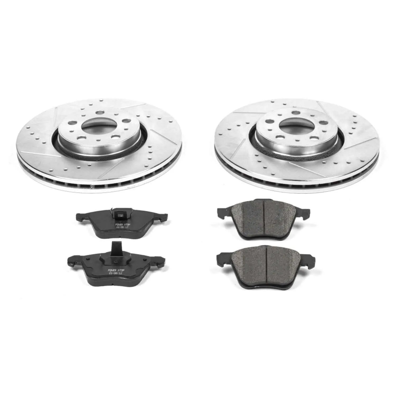 Power Stop K3063 - Z23 Evolution Sport Performance 1-Click Brake Kit With Hardware (Front)