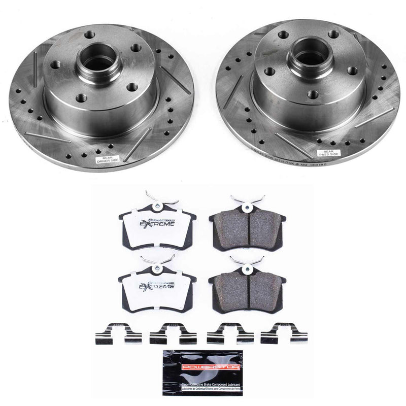Power Stop K3064-26 Z26 Extreme Street Warrior 1-Click Brake Kit (Rear) for 1997-2001 Audi A4 product image