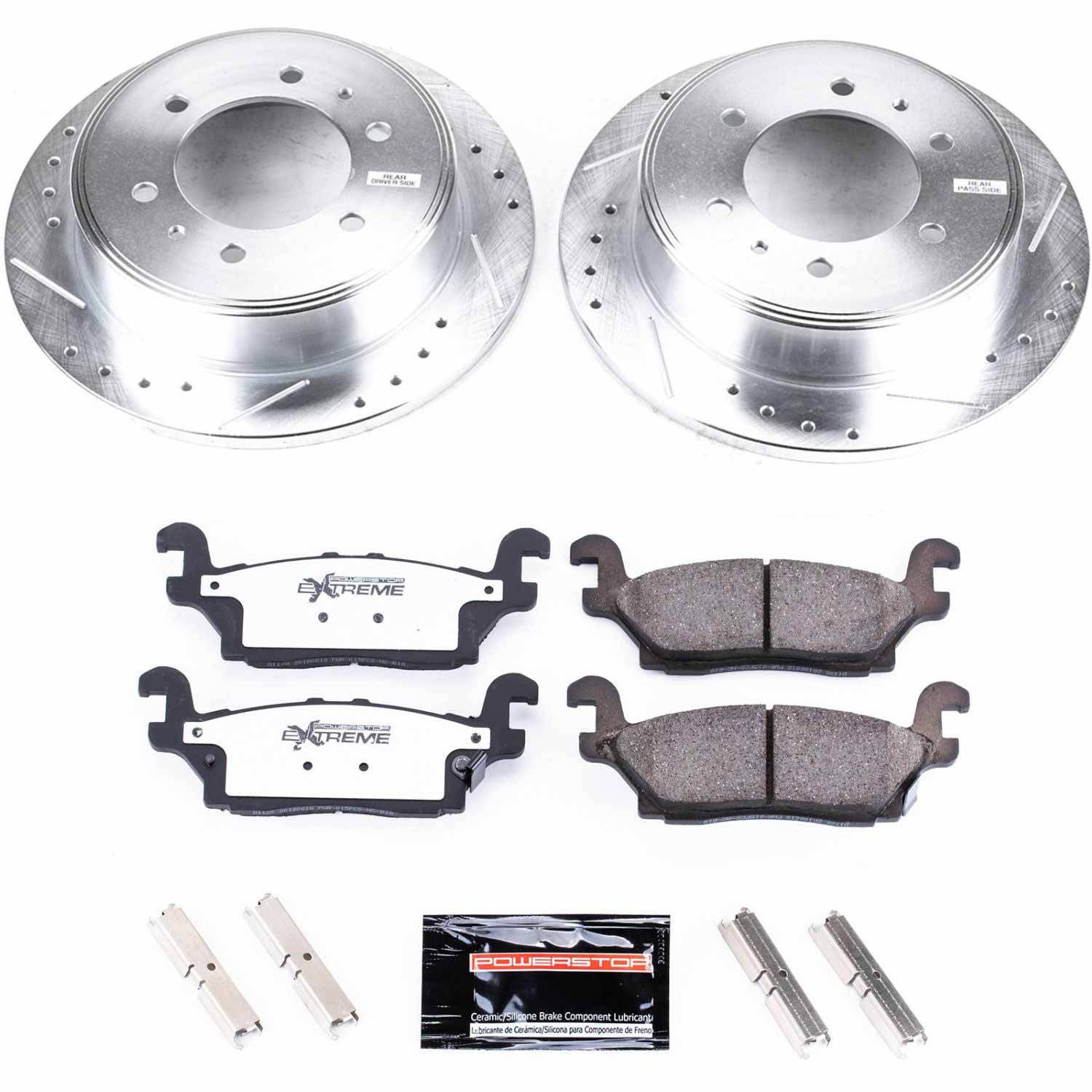 Power Stop K3067-36 Z36 Severe-Duty Truck And Tow 1-Click Rear Brake Kit for 2006-2010 Hummer H3 product image
