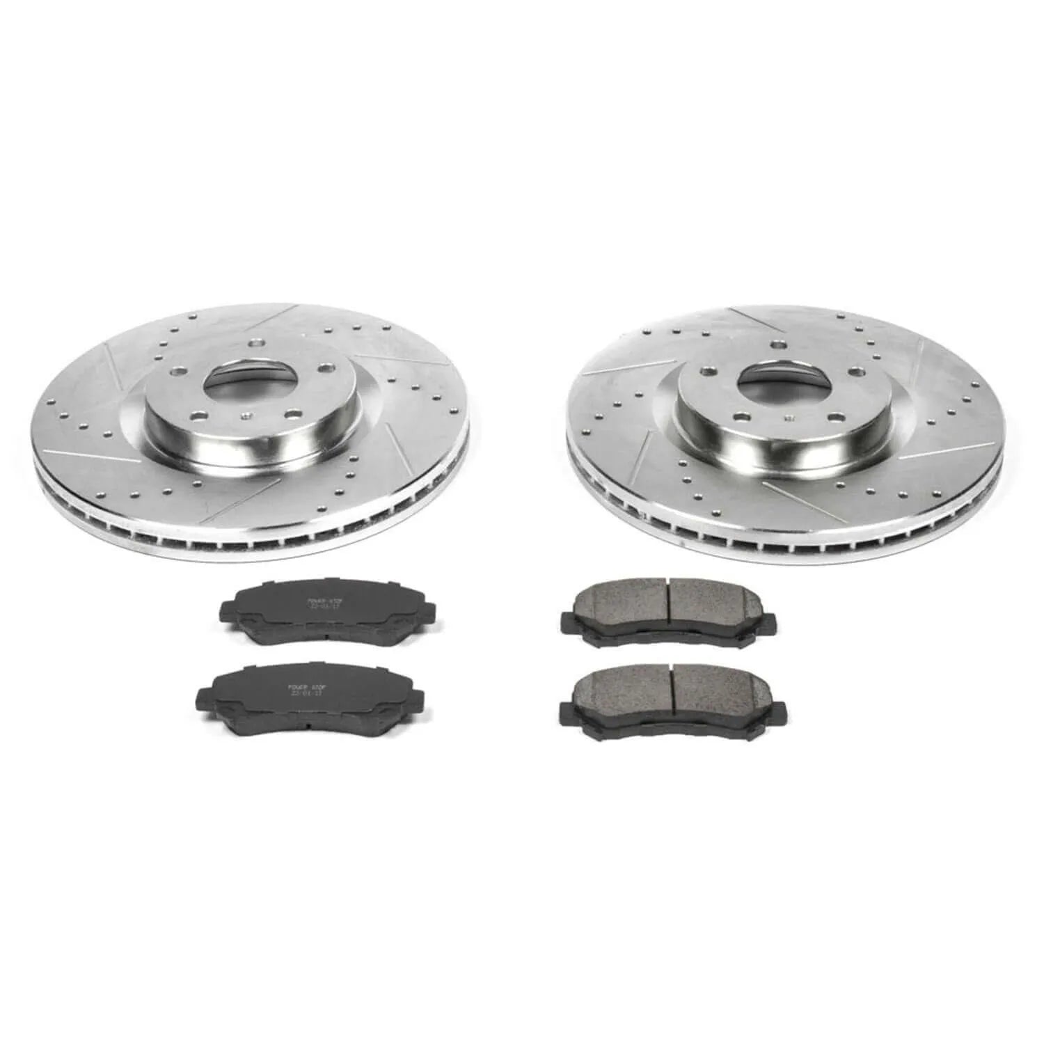 Power Stop K3076 - Z23 Evolution Sport Performance 1-Click Brake Kit With Hardware (Front)