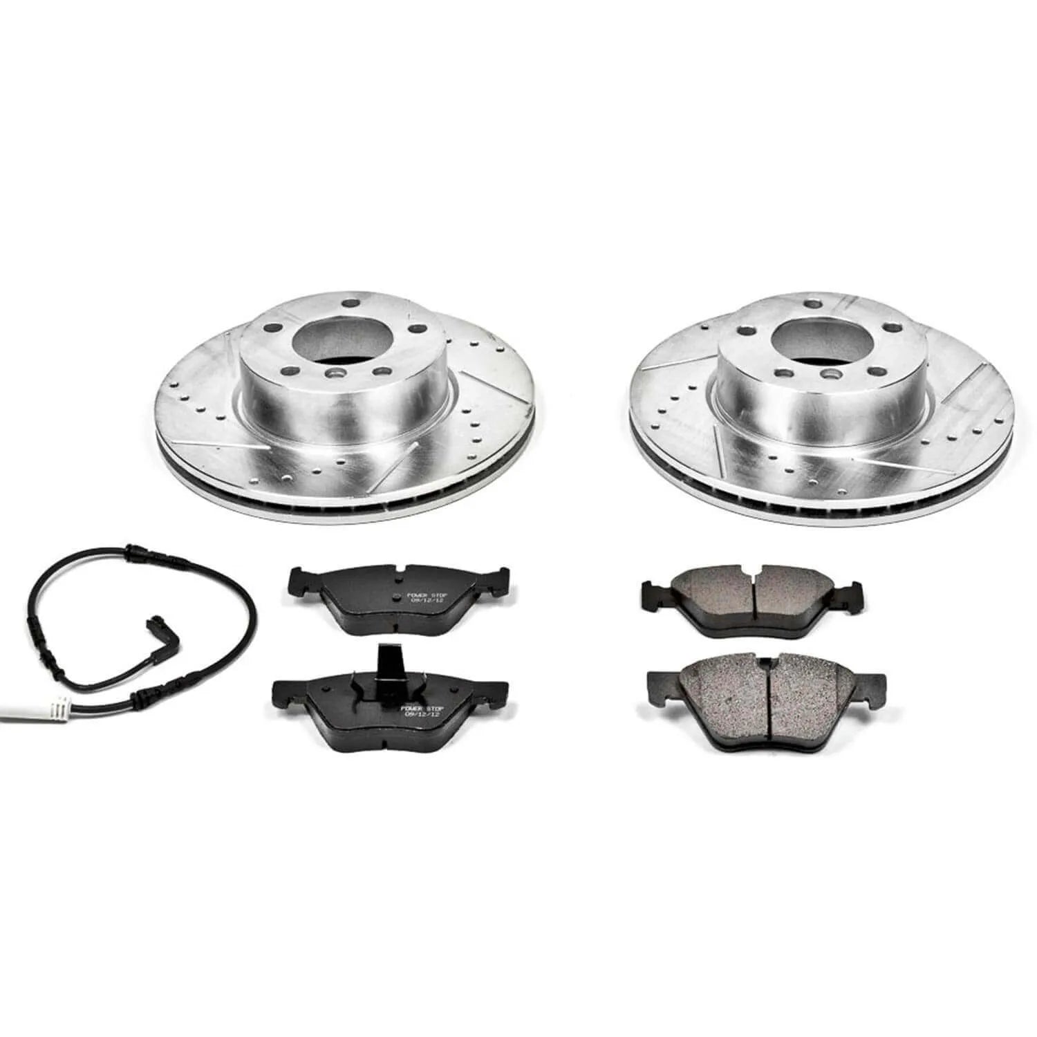 Power Stop K3087 - Z23 Evolution Sport Performance 1-Click Brake Kit With Hardware (Front)