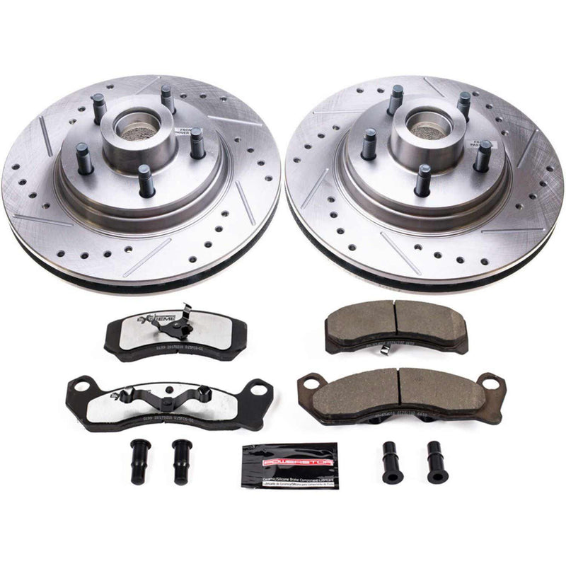 Power Stop K3089-26 Z26 Street Warrior 1-Click Front Pad And Rotor Kit for 1984-1986 Ford Mustang Svo product image