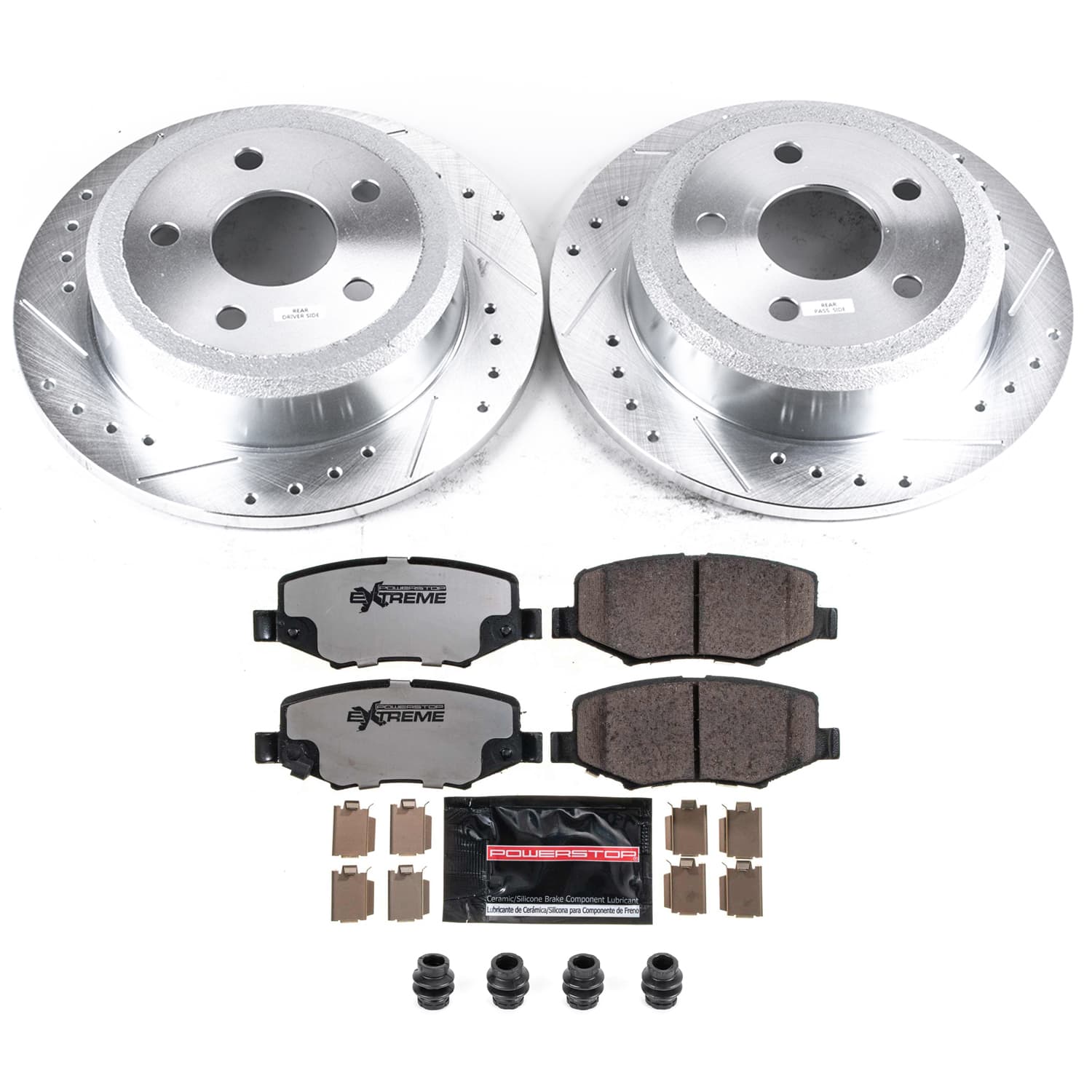 Power Stop K3090-36 Z36 Severe-Duty Truck And Tow 1-Click Brake Kit (Rear) for 2007-2018 Jeep Wrangler product image