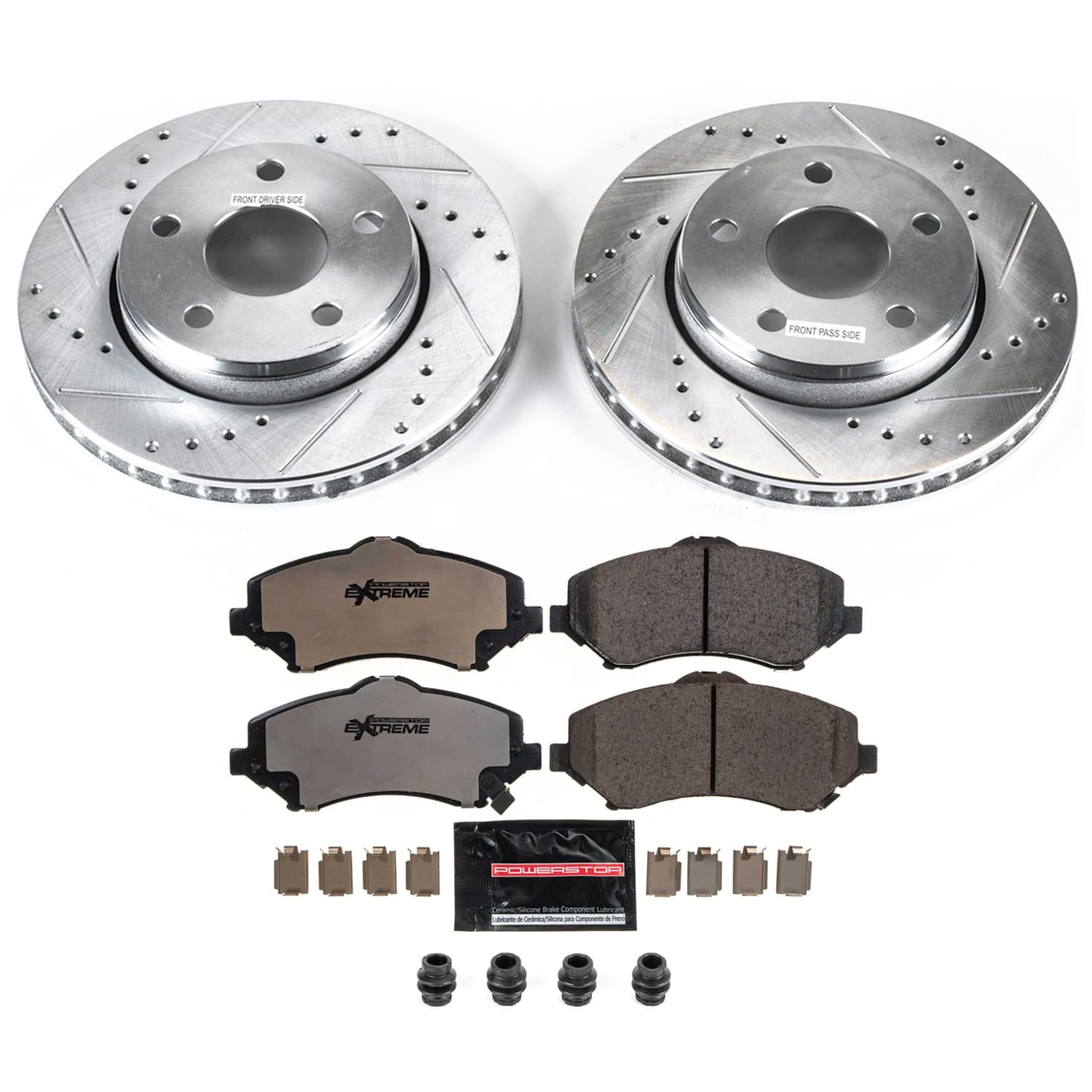 Power Stop K3097-36 Z36 Severe-Duty Truck And Tow 1-Click Brake Kit (Front) for 2007-2018 Jeep Wrangler product image