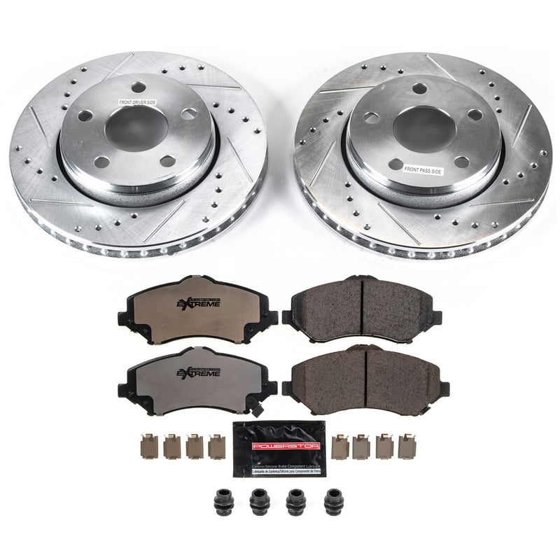 Power Stop K3097-36 Z36 Severe-Duty Truck And Tow 1-Click Brake Kit (Front) for 2007-2018 Jeep Wrangler product image