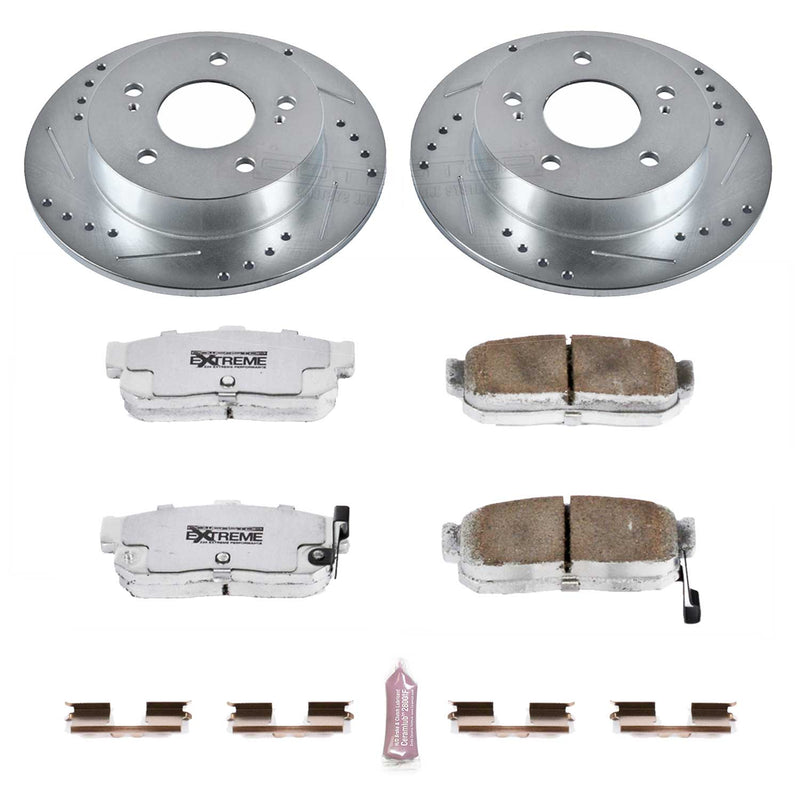 Power Stop K3099-26 Z26 Extreme Street Warrior 1-Click Brake Kit (Rear) for 1989-1994 Nissan Maxima product image