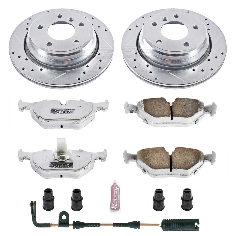 Power Stop K3126-26 Z26 Extreme Street Warrior 1-Click Brake Kit (Rear) for 1999-2003 BMW 525I Station Wagon product image