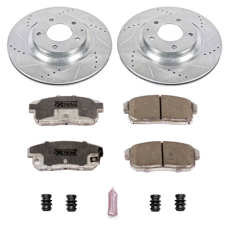 Power Stop K3146-26 Z26 Extreme Street Warrior 1-Click Brake Kit (Rear) for 2004-2011 Mazda RX-8 product image