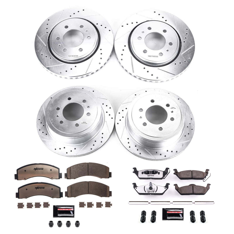 Power Stop K3166-36 Z36 Severe-Duty Truck And Tow 1-Click Brake Kit (Front And Rear) for 2010-2011 Ford F-150 product image