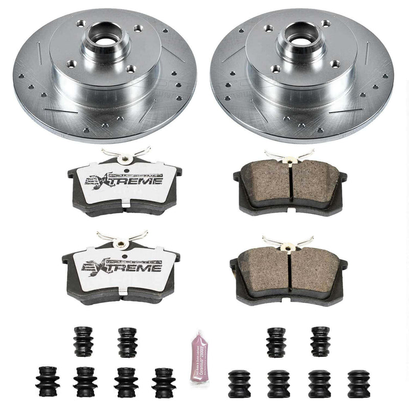 Power Stop K370-26 Z26 Extreme Street Warrior 1-Click Brake Kit (Rear) for 1990-1997 Volkswagen Corrado product image