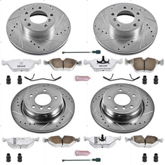 Power Stop K382-26 Z26 Extreme Street Warrior 1-Click Brake Kit (Front And Rear) for 1994-1995 BMW 540I product image