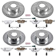 Power Stop K392-26 Z26 Extreme Street Warrior 1-Click Brake Kit (Front And Rear) for 1990-1995 BMW 525I product image