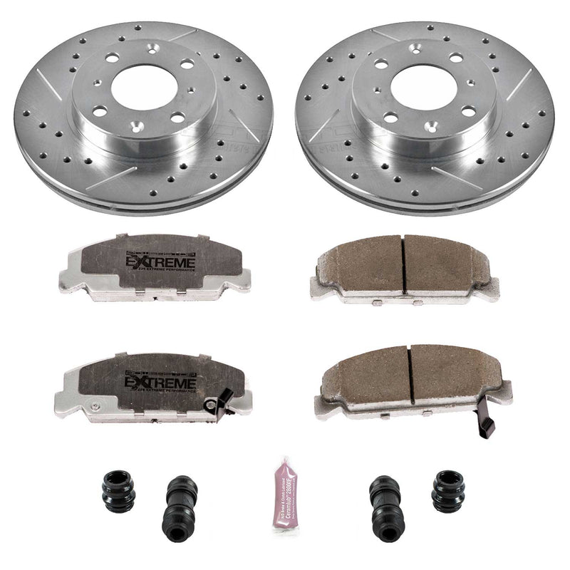 Power Stop K398-26 - Z26 Extreme Street Warrior 1-Click Brake Kit (Front) vehicle fitment brake part