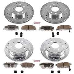 Power Stop K399-26 - Z26 Extreme Street Warrior 1-Click Brake Kit (Front And Rear) vehicle fitment brake part