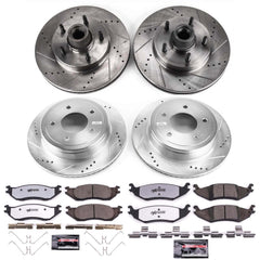 Power Stop K4021-36 Z36 Severe-Duty Truck And Tow 1-Click Front And Rear Brake Kit for 2004-2006 Ford E-150 product image
