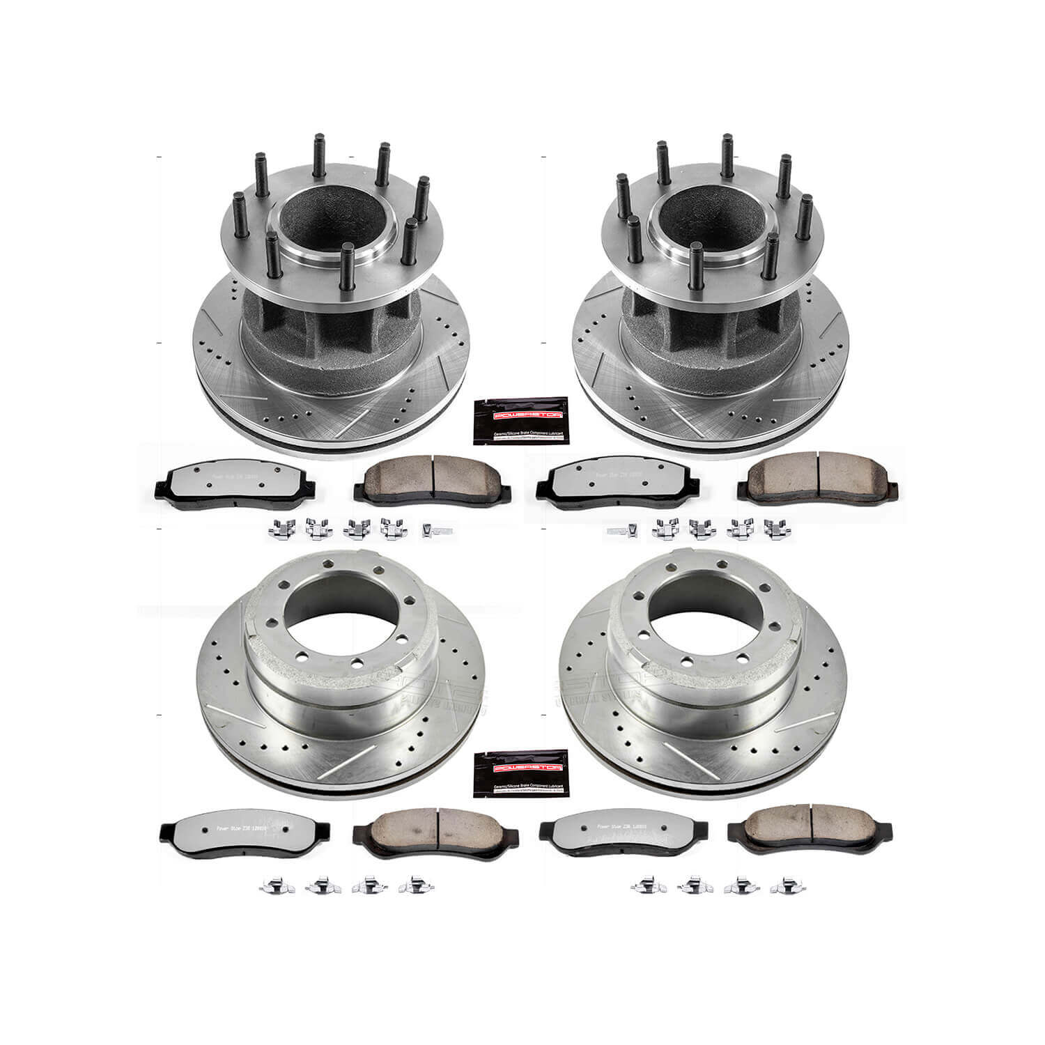Power Stop K4032-36 Z36 Severe-Duty Truck And Tow 1-Click Front And Rear Brake Kit for 2007-2010 Ford F-350 Super Duty - product image