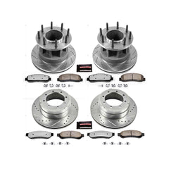 Power Stop K4032-36 Z36 Severe-Duty Truck And Tow 1-Click Front And Rear Brake Kit for 2007-2010 Ford F-350 Super Duty - product image