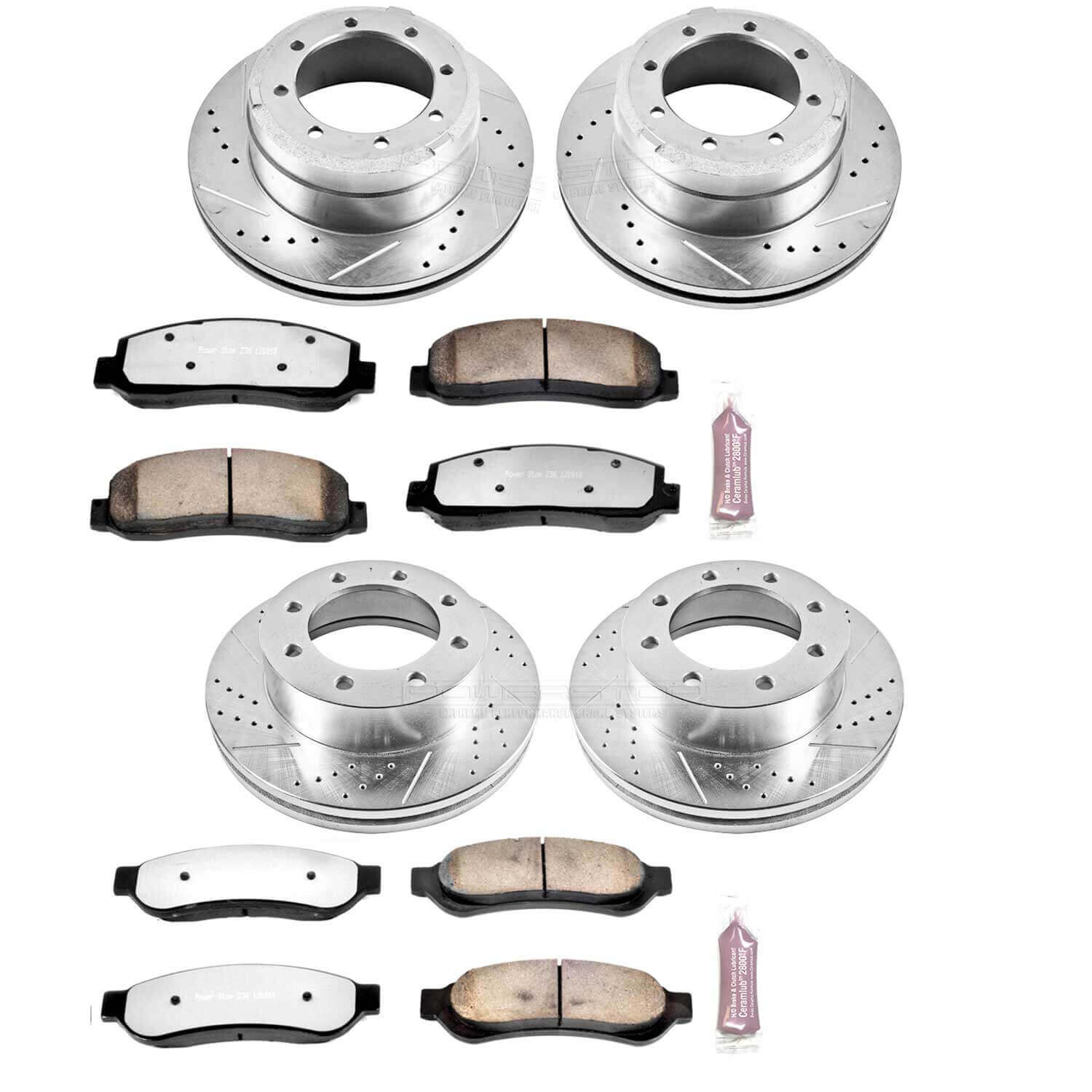 Power Stop K4033-36 Z36 Severe-Duty Truck And Tow 1-Click Brake Kit (Front And Rear) for 2005-2010 Ford F-350 Super Duty - product image