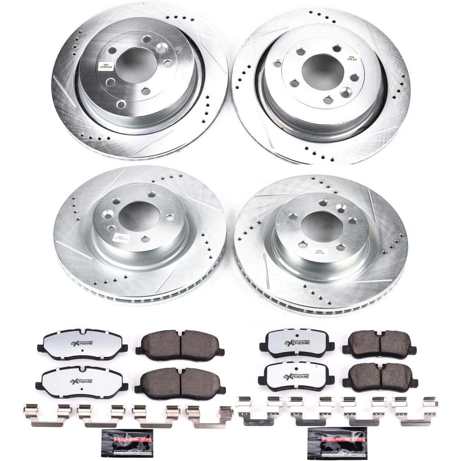 Power Stop K4059-36 Z36 Severe-Duty Truck And Tow 1-Click Front And Rear Brake Kit for 2005-2009 Land Rover LR3 product image