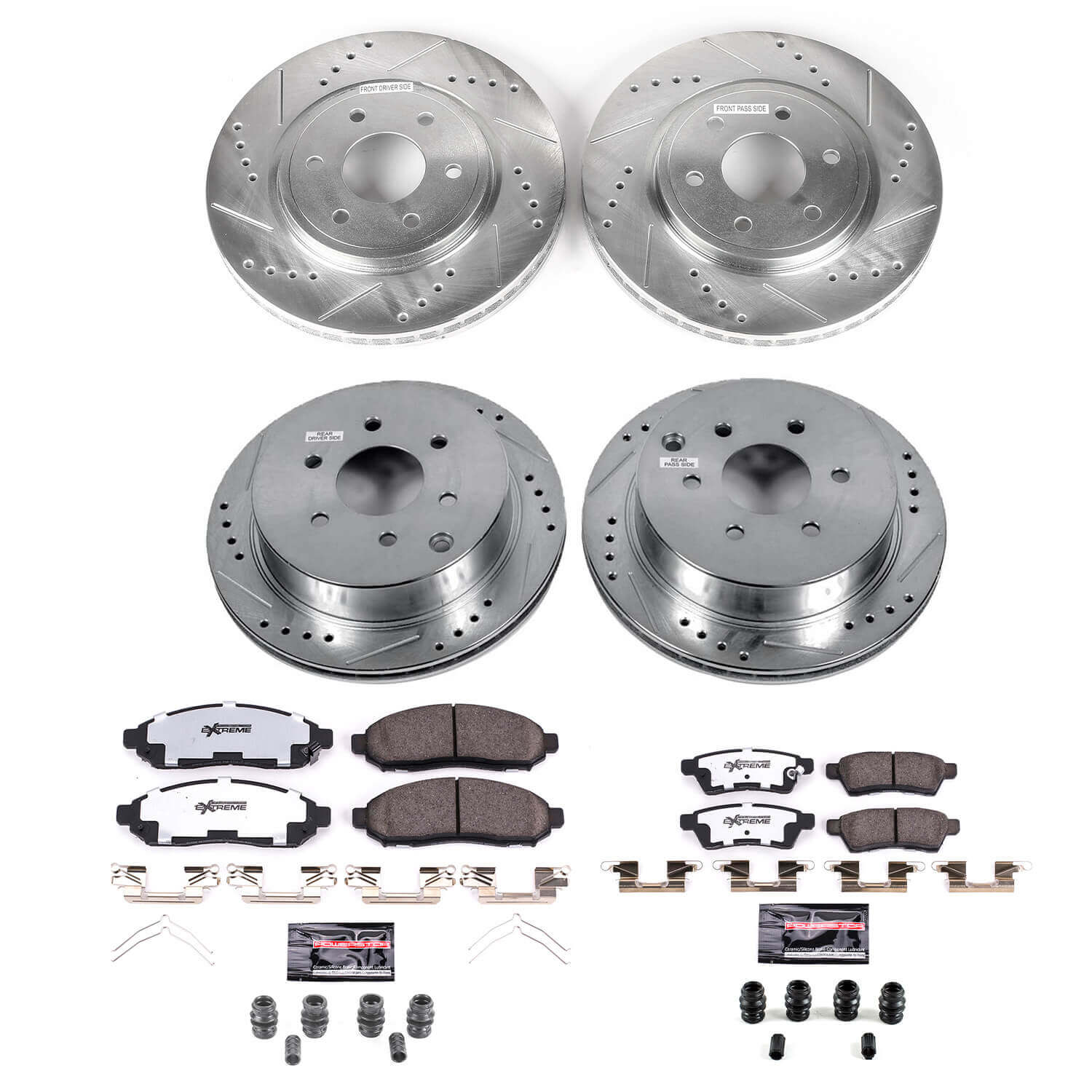 Power Stop K4062-36 Z36 Severe-Duty Truck And Tow 1-Click Front And Rear Brake Kit for 2005-2015 Nissan Frontier 4 product image