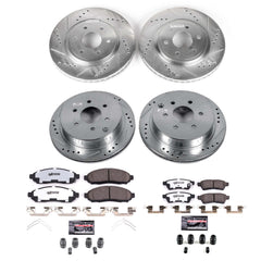Power Stop K4062-36 Z36 Severe-Duty Truck And Tow 1-Click Front And Rear Brake Kit for 2005-2015 Nissan Frontier 4 product image