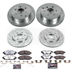 Power Stop K4063-36 Z36 Severe-Duty Truck And Tow 1-Click Front And Rear Brake Kit for 2005-2015 Nissan Frontier product image