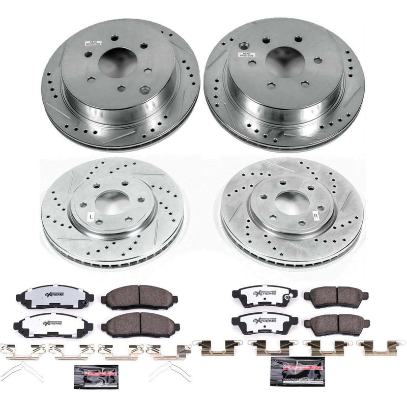 Power Stop K4063-36 Z36 Severe-Duty Truck And Tow 1-Click Front And Rear Brake Kit for 2005-2015 Nissan Frontier product image
