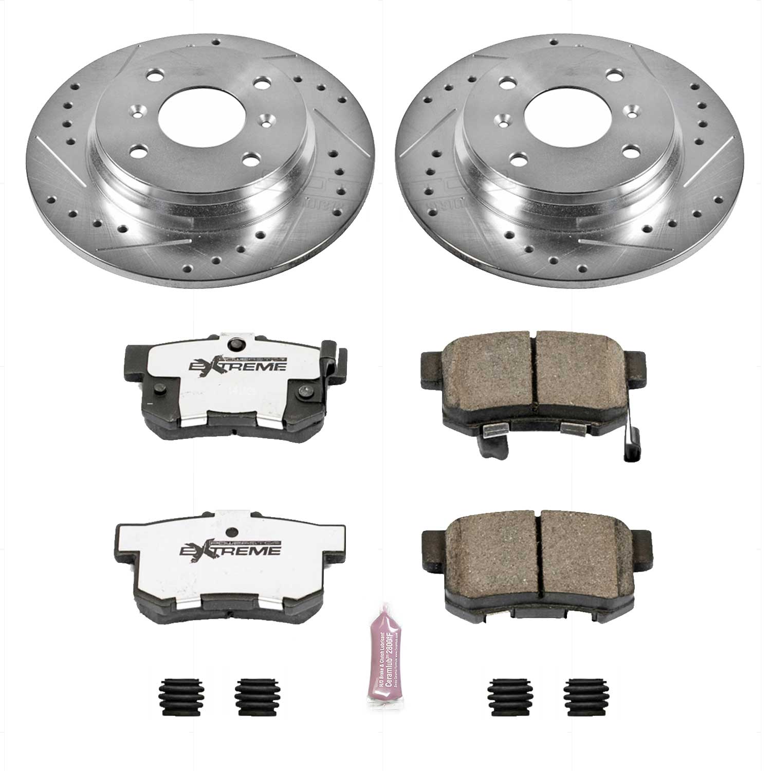 Power Stop K407-26 Z26 Extreme Street Warrior 1-Click Brake Kit (Rear) for 1992-1996 Honda Prelude product image