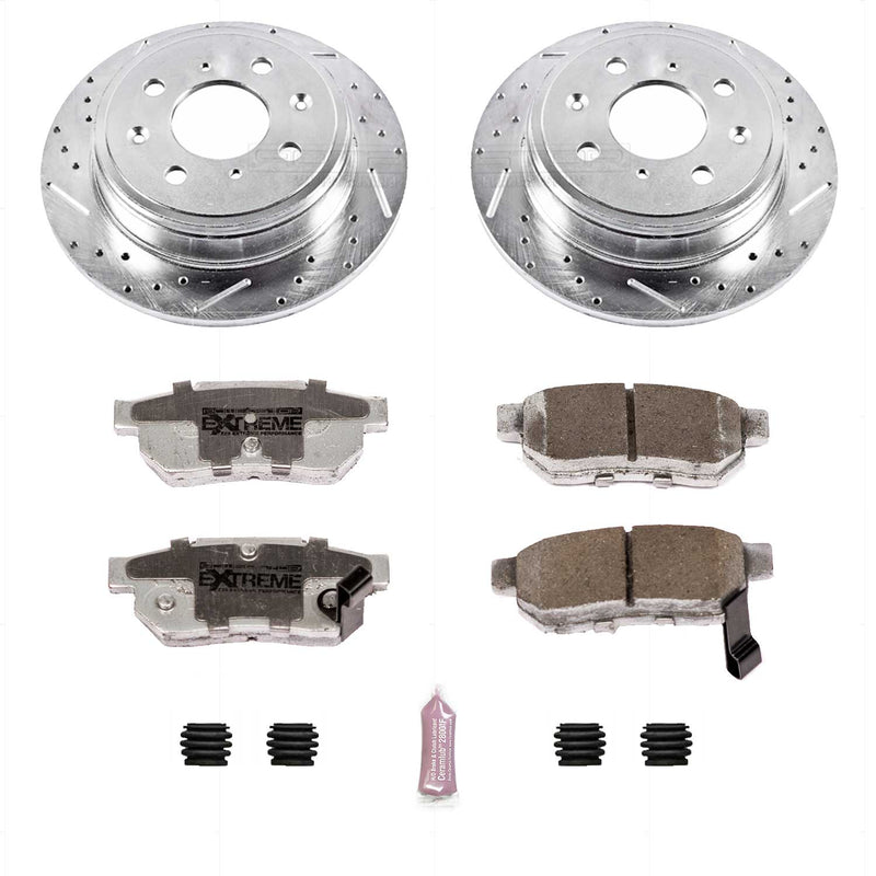 Power Stop K408-26 Z26 Extreme Street Warrior 1-Click Brake Kit (Rear) for 1988-2001 Acura Integra product image