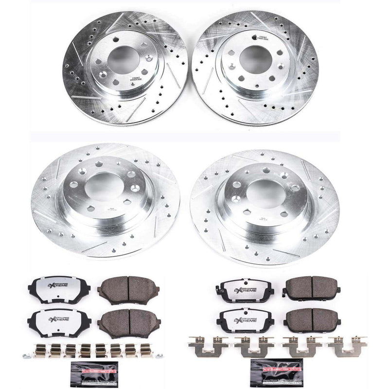 Power Stop K4098-26 Z26 Street Warrior 1-Click Front And Rear Brake Kit for 2006-2015 Mazda Miata / MX-5 product image