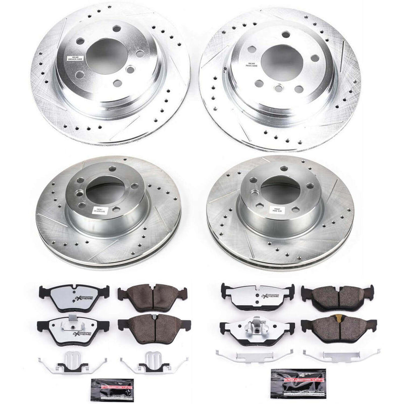 Power Stop K4103-26 Z26 Street Warrior 1-Click Front And Rear Brake Kit for 2007 BMW 328I Convertible Station Wagon product image