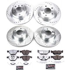 Power Stop K4107-26 Z26 Street Warrior 1-Click Front And Rear Brake Kit for 2008-2010 BMW 328I Coupe (2 Door) product image