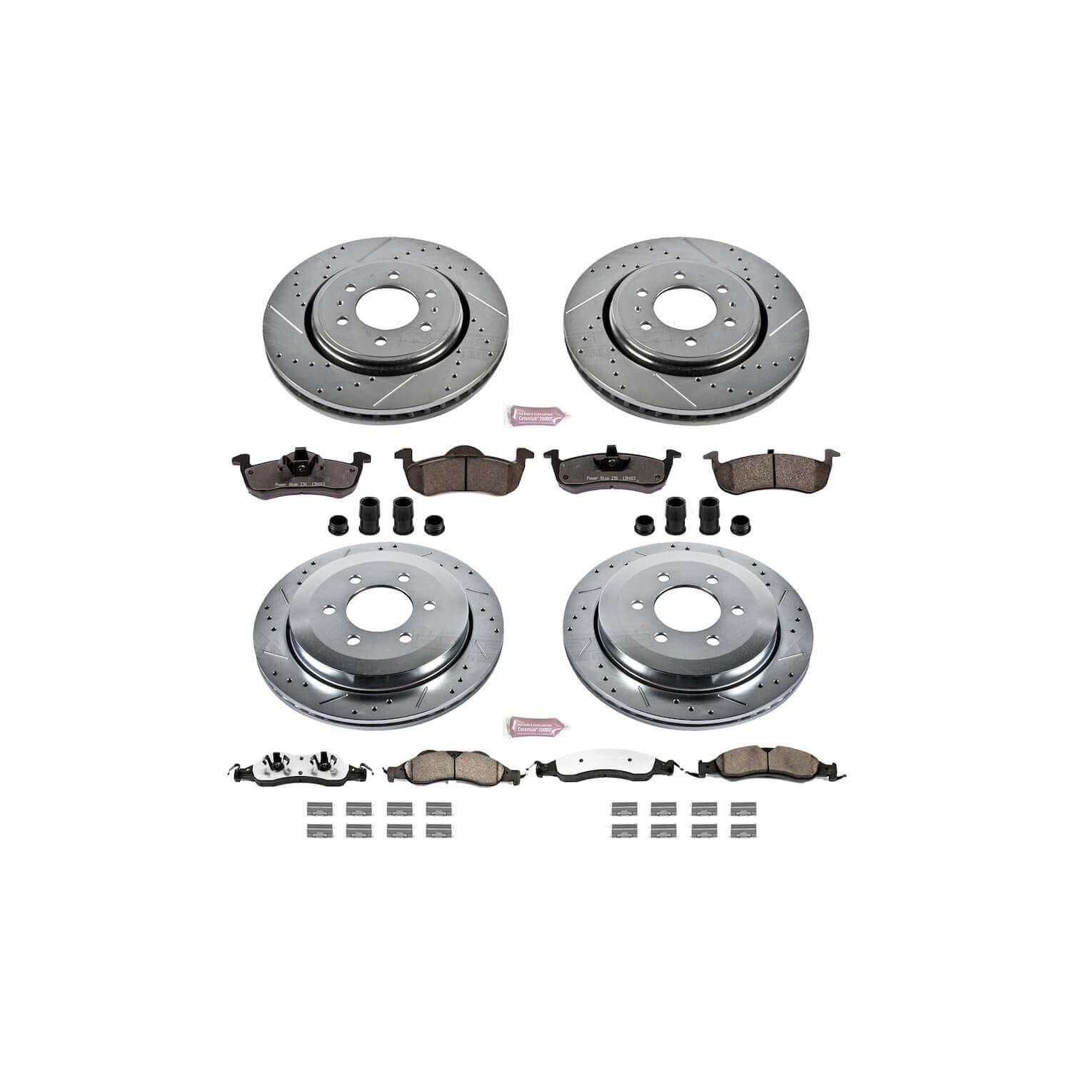 Power Stop K4109-36 Z36 Severe-Duty Truck And Tow 1-Click Brake Kit (Front And Rear) for 2007-2009 Ford Expedition product image