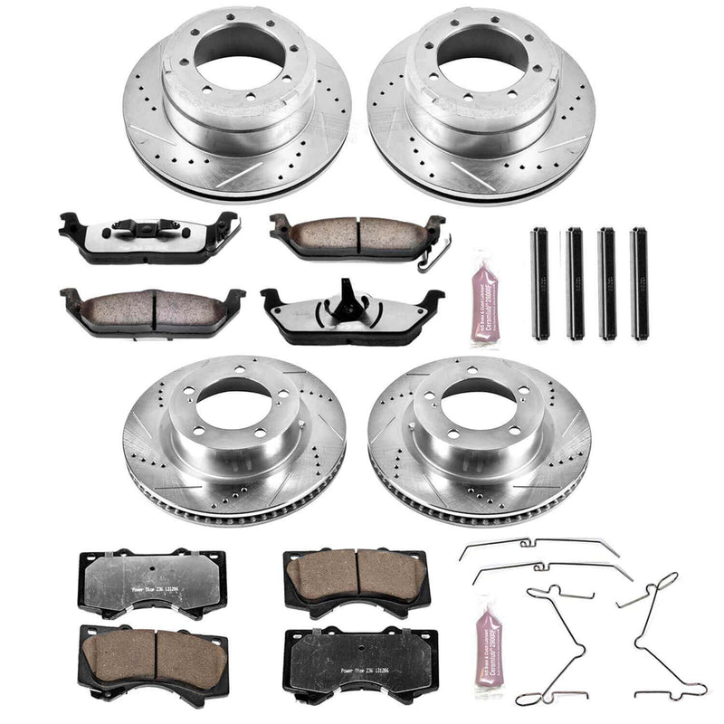 Power Stop K4117-36 Z36 Severe-Duty Truck And Tow 1-Click Brake Kit (Front And Rear) for 2008-2015 Lexus LX570 product image